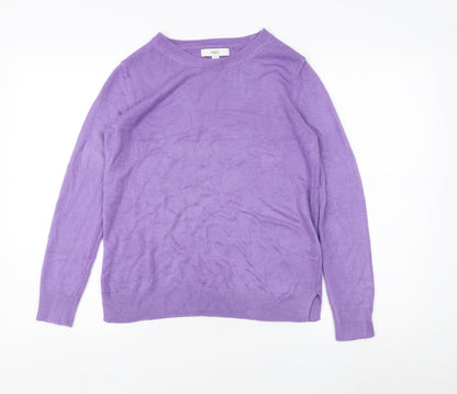 Womens UK Size 8 Marks and Spencer Purple Pullover Jumper