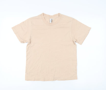 & Other Stories Women's Beige T-Shirt Size 12