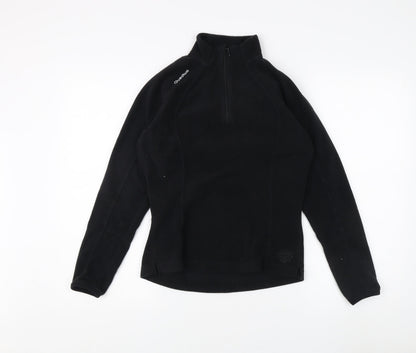 Unisex Adults UK Size XS Quechua Black Full Zip Sweatshirt