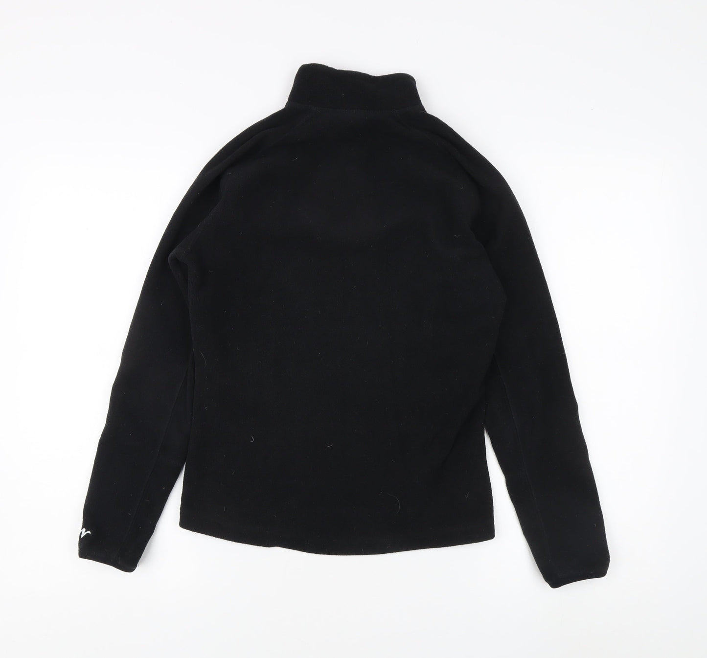 Unisex Adults UK Size XS Quechua Black Full Zip Sweatshirt