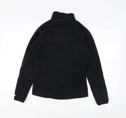 Unisex Adults UK Size XS Quechua Black Full Zip Sweatshirt