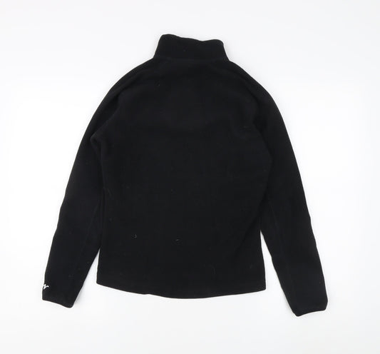 Unisex Adults UK Size XS Quechua Black Full Zip Sweatshirt