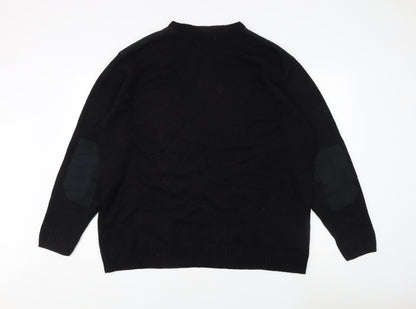WorkWear Men’s XXL Black Pullover Jumper