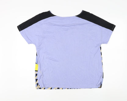 Womens UK Size 14 Marks and Spencer Multicoloured Basic T-Shirt