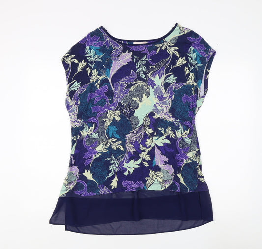 Womens UK Size 16 Marks and Spencer Multicoloured Basic Blouse