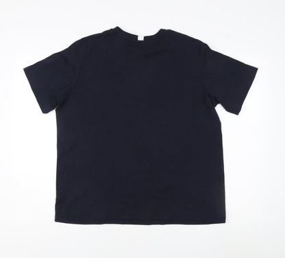 Next Unisex T-Shirt Black Size 14 Crew Neck Casual