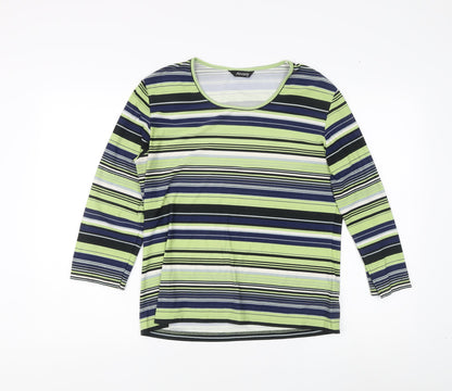 Womens UK Size 14 Alexara Multicoloured Basic T-Shirt