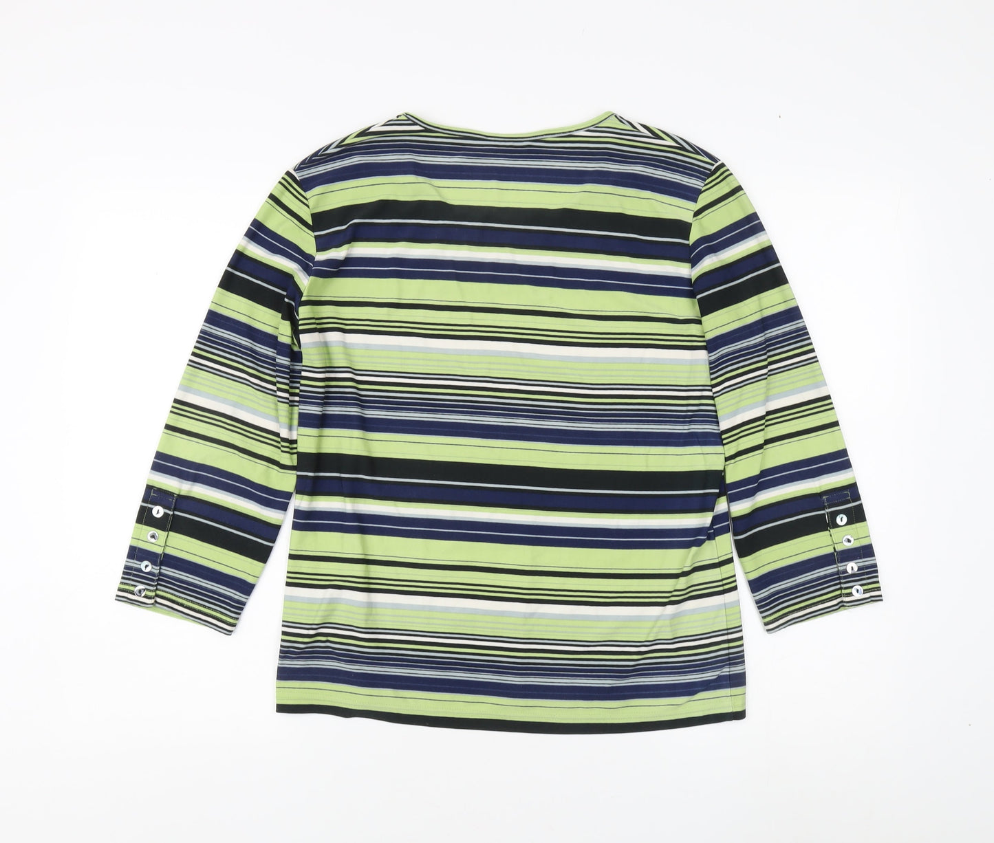 Womens UK Size 14 Alexara Multicoloured Basic T-Shirt