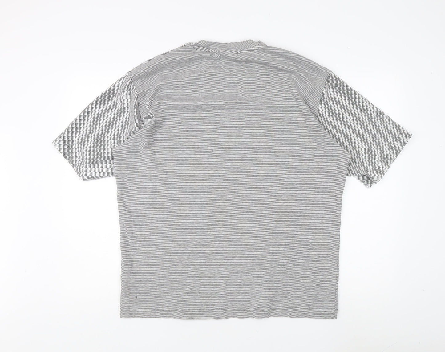 Uniqlo Men's XL Grey Crew Neck T-Shirt, Classic Fit