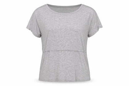 Womens UK Size L SMALLSHOW Grey Basic T-Shirt