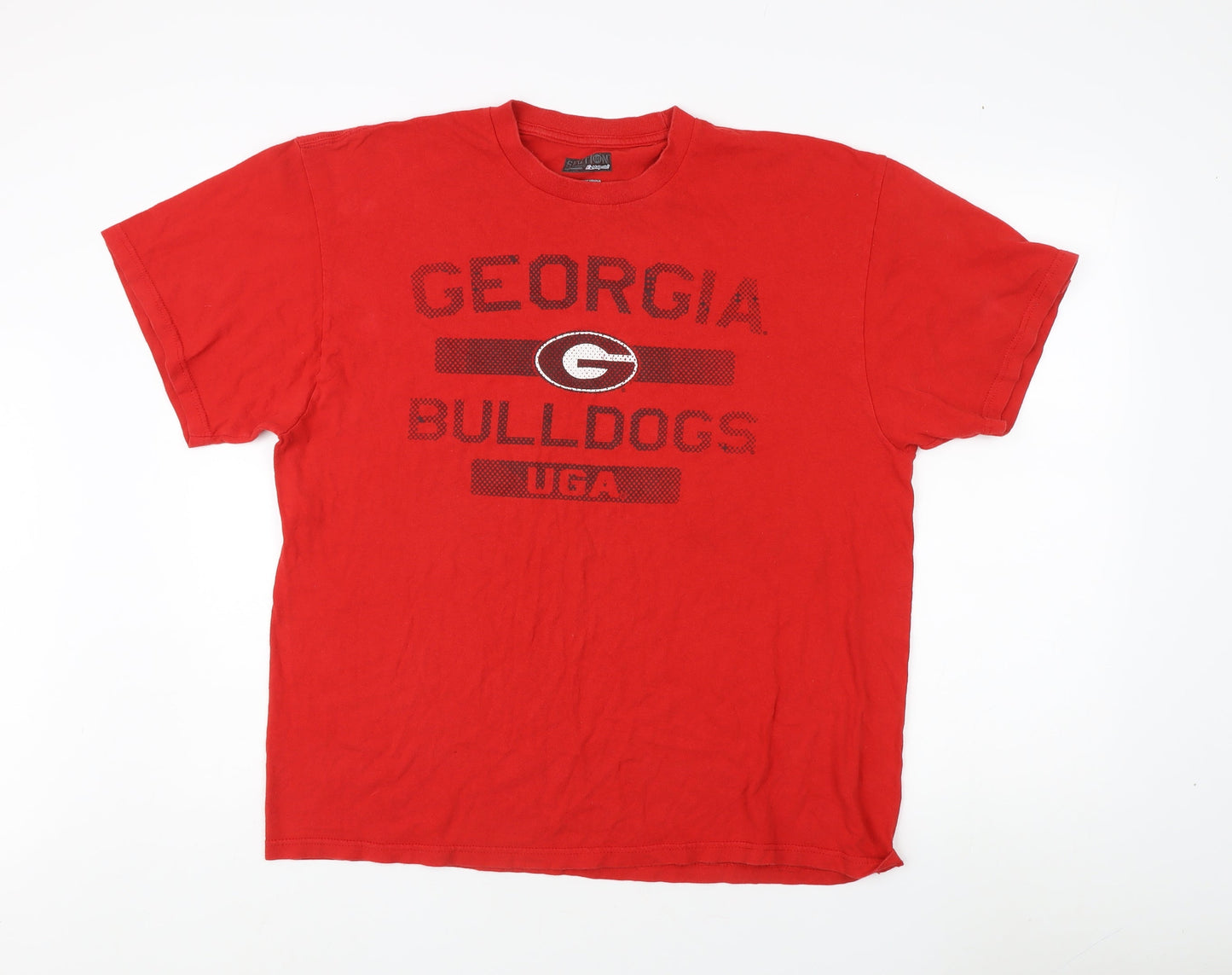 Majestic Georgia Bulldogs Men's Red XL Sports T-Shirt