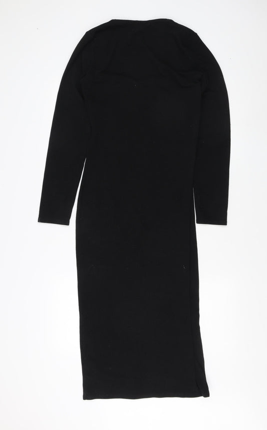 Nasty Gal Women's Black Sheath Dress Size 14