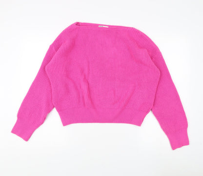 Womens UK Size 12 friends like these Pink Pullover Jumper