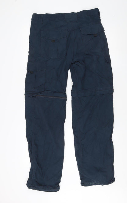 Marks and Spencer Men's Blue Cargo Trousers Size 32