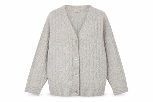 Womens UK Size M H&M Grey Cardigan Jumper