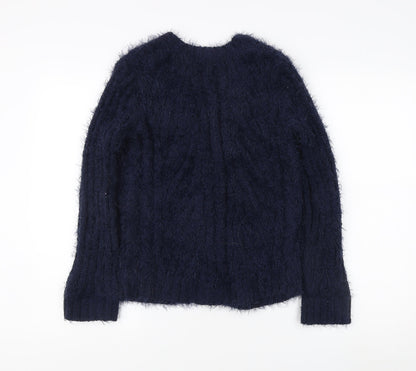 Womens UK Size XS Marks and Spencer Blue Cardigan Jumper