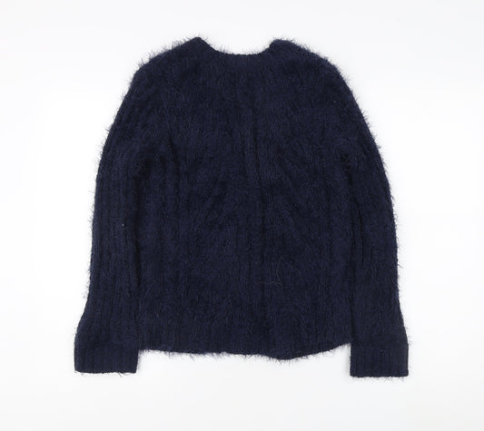 Womens UK Size XS Marks and Spencer Blue Cardigan Jumper