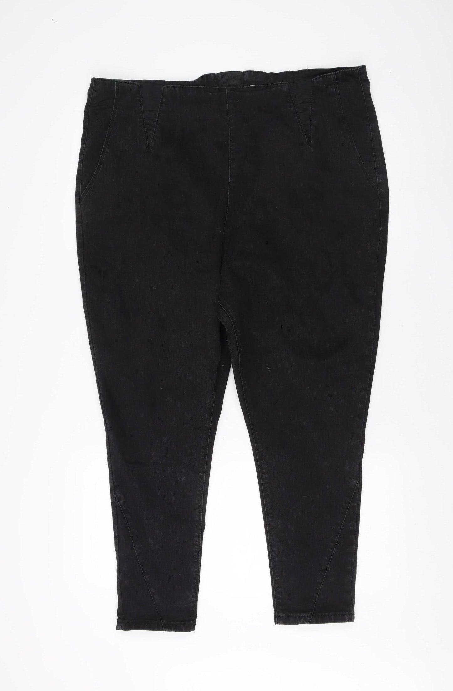 Simply Be Women's Black High Waist Jeggings