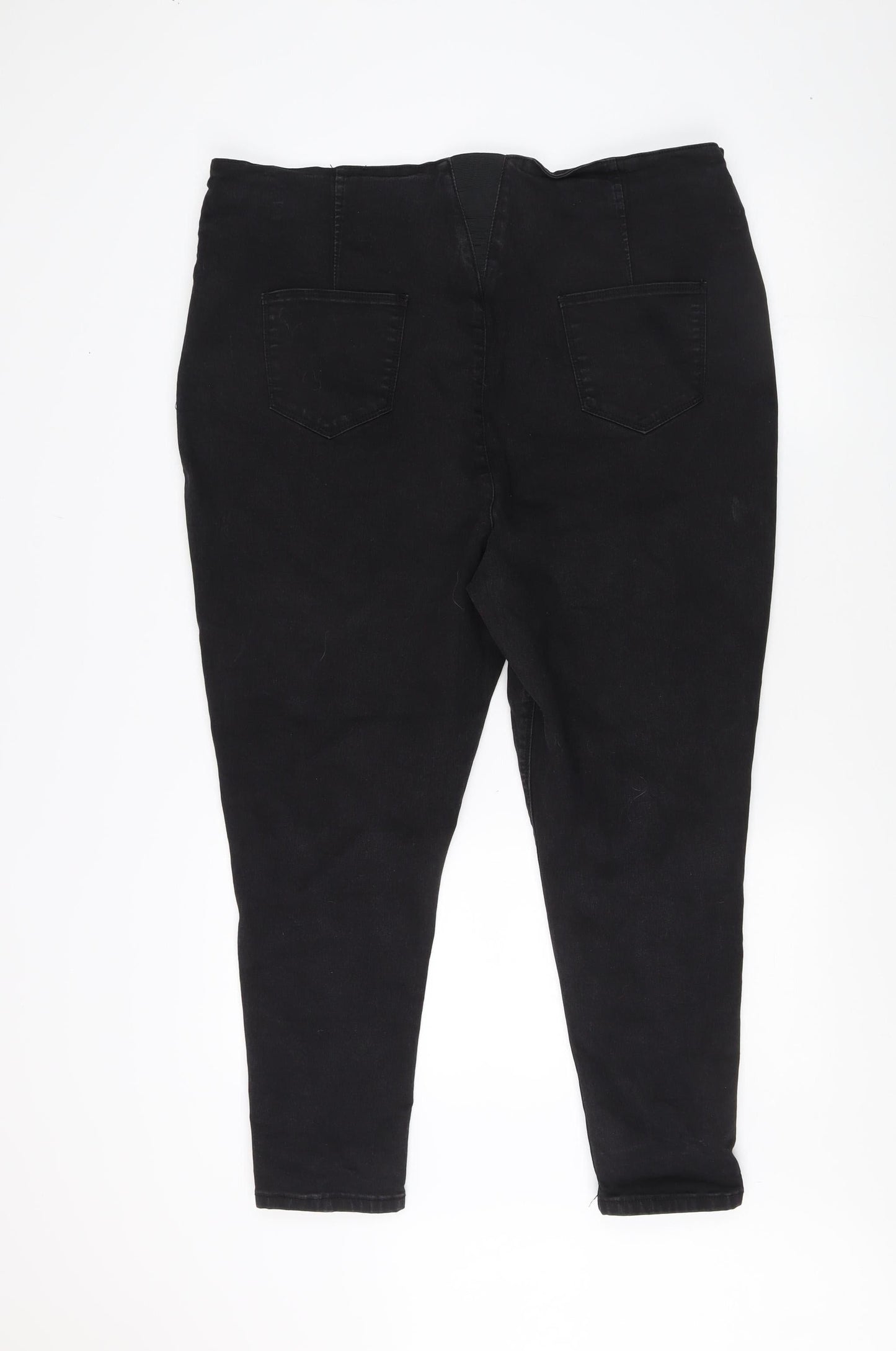 Simply Be Women's Black High Waist Jeggings