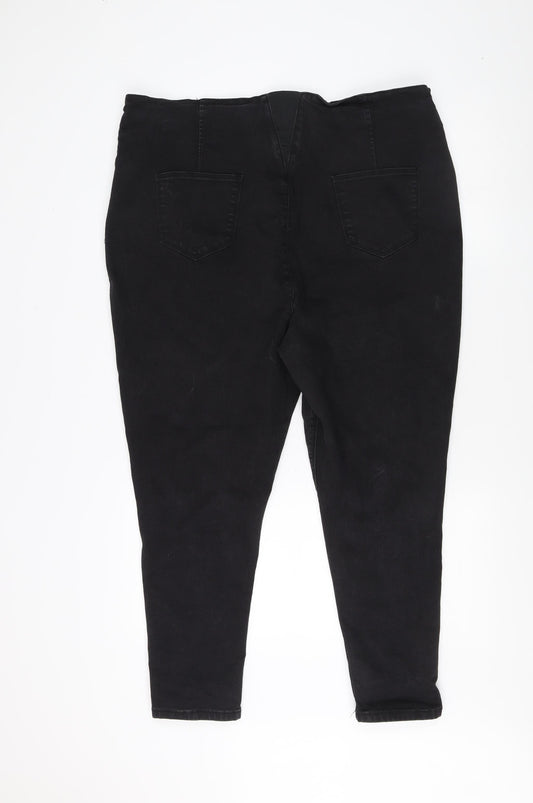 Simply Be Women's Black High Waist Jeggings