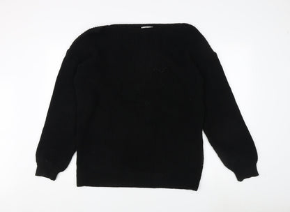 Womens UK Size 12 Friends Like These Black Pullover Jumper