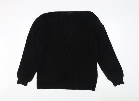 Womens UK Size 12 Friends Like These Black Pullover Jumper