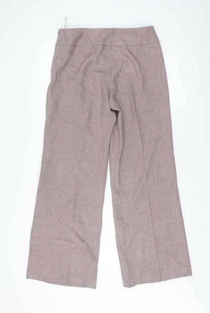 Womens UK Size 10 Dorothy Perkins Regular Fit  Purple Trousers