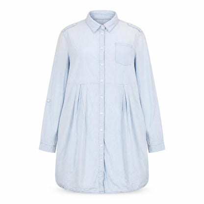 Seraphine Women’s Blue Cotton Button-Up Shirt UK 10