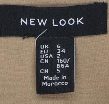 New Look Women's Beige Trousers, Size 6