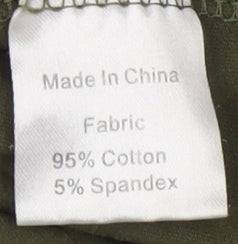 Womens UK Size L Smallshow Green Basic Tank