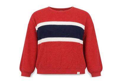 Womens UK Size M Pull&Bear Red Pullover Jumper