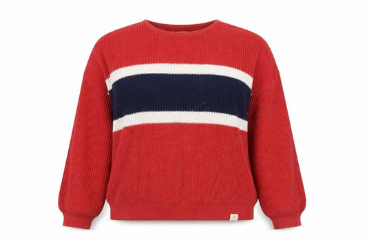 Womens UK Size M Pull&Bear Red Pullover Jumper