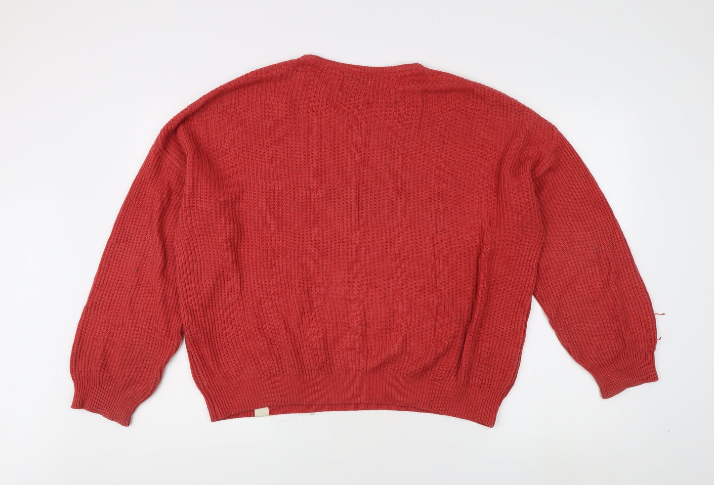 Womens UK Size M Pull&Bear Red Pullover Jumper