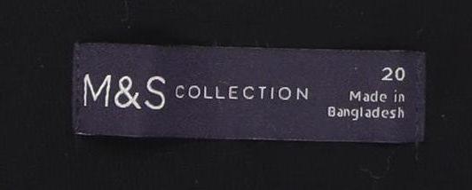 Marks and Spencer Women's Black A-Line Midi Skirt