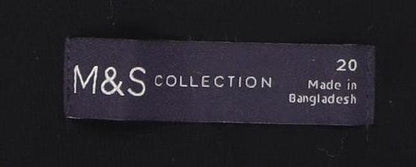 Marks and Spencer Women's Black A-Line Midi Skirt