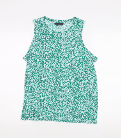 Womens UK Size 12 Marks and Spencer Green  Tank