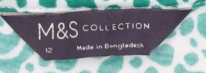 Womens UK Size 12 Marks and Spencer Green  Tank