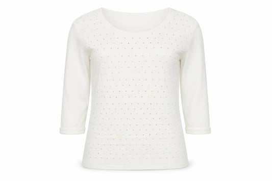 Womens UK Size M Anna Rose White Basic T-Shirt