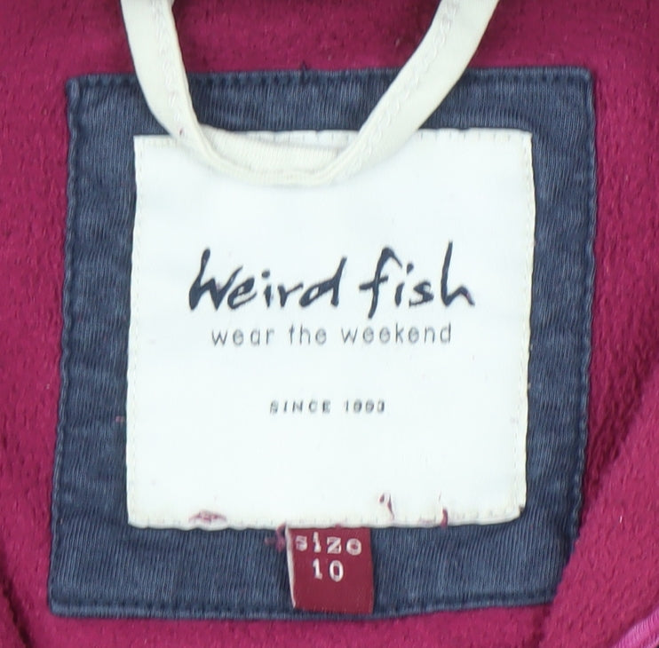 Weird Fish Women's Pink Basic Jacket Size 10