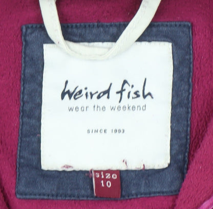 Weird Fish Women's Pink Basic Jacket Size 10