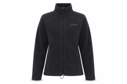 Front view of Columbia Women's Black S Basic Fleece Jacket
