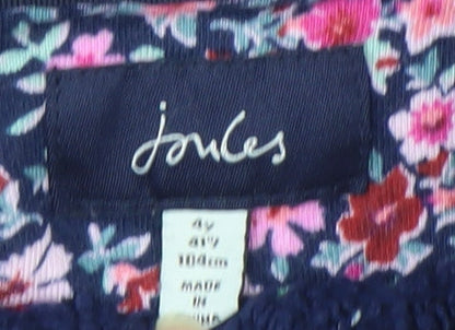 Joules Girls Floral Multicoloured Sweatshirt 4 Years