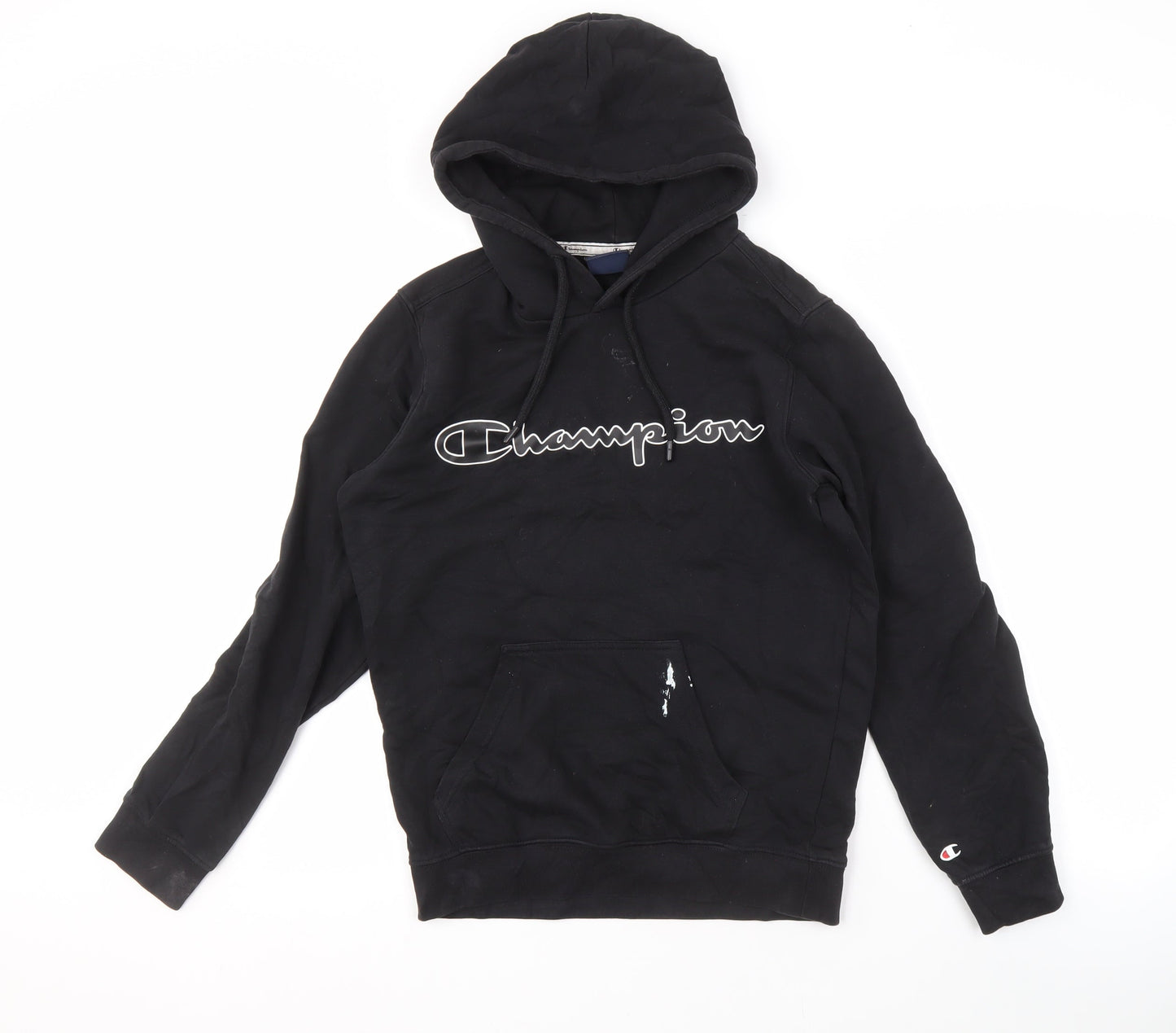 Mens UK Size XS Champion Black Pullover Hoodie
