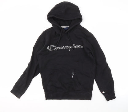 Mens UK Size XS Champion Black Pullover Hoodie