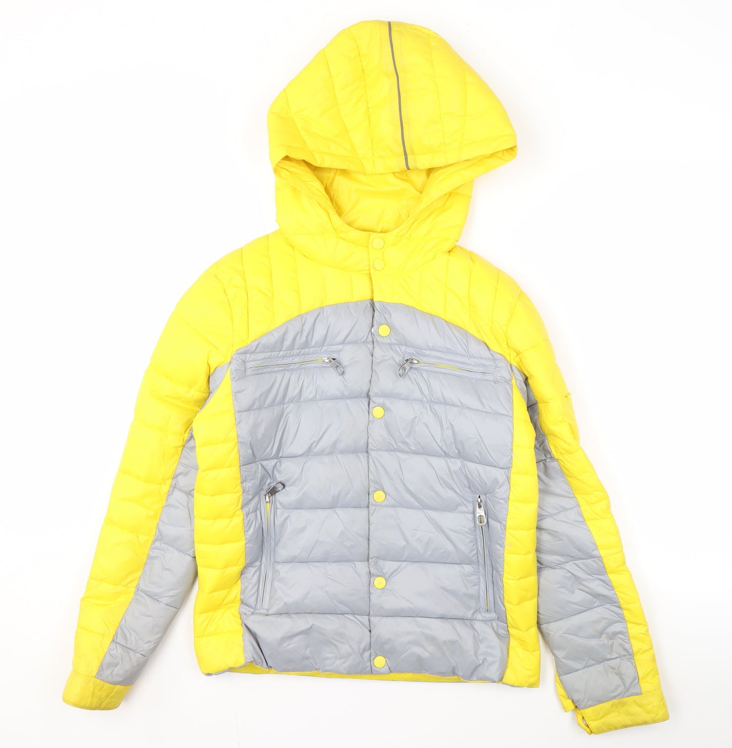 Bugatti Women's Yellow Puffer Jacket Size 14