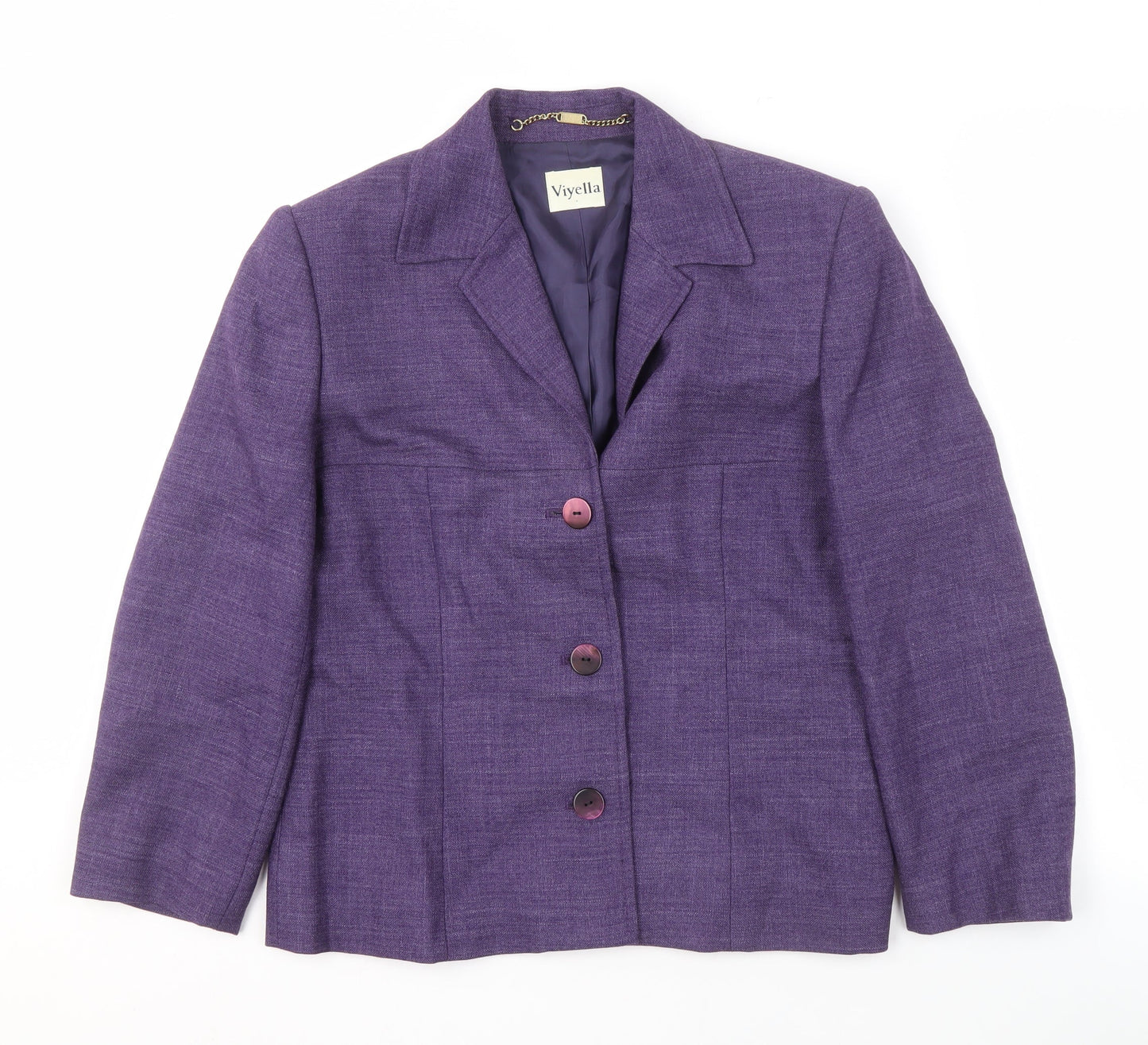 Viyella Women's Purple Blazer, Size 10, Classic Fit