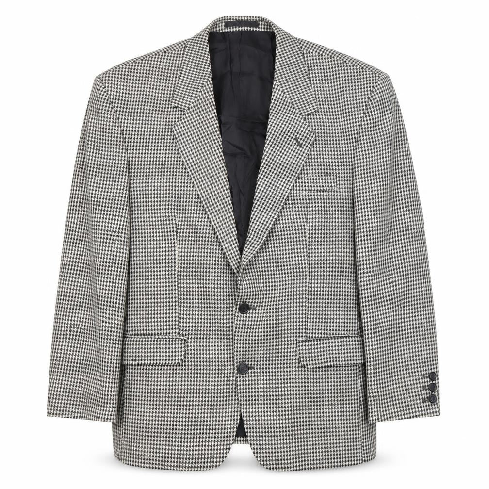 Mens UK Size 40 Pinstripe Regular Grey Suit Jacket