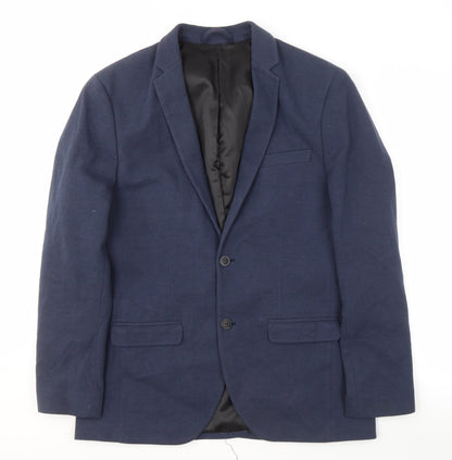 Mens UK Size 44 JACK & JONES Regular Blue Suit Jacket