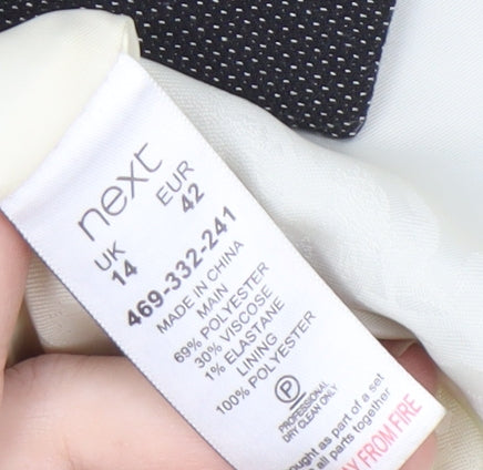 Next Women's Black Blazer Size 14 - Formal Fit