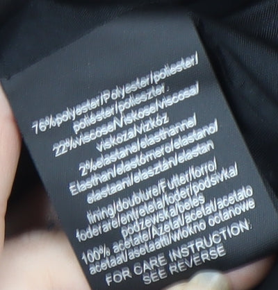 Mexx Women's Black Pinstripe Blazer UK Size 10